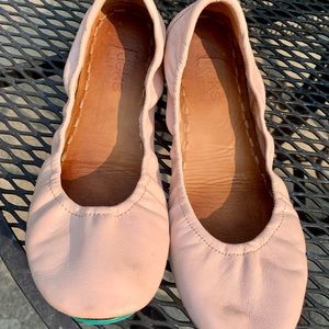 Tieks ballerina pink leather shoes